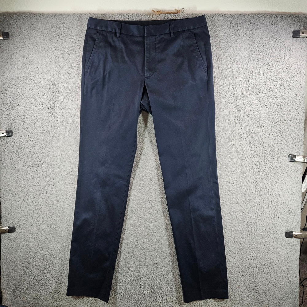 Bonobos Weekday Warrior Monday Navy‎ Blue Slim Chino Dress Pants Mens 34x34